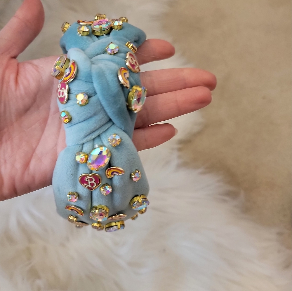 Lele Sadoughi Barbie collection in green color